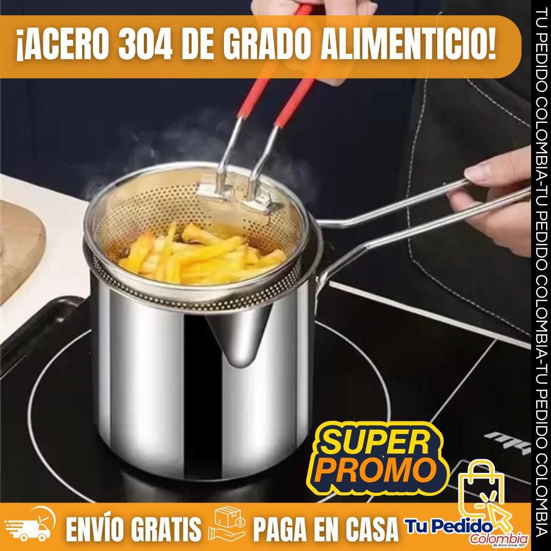 🔥FREIDORA EN ACERO FRY 304