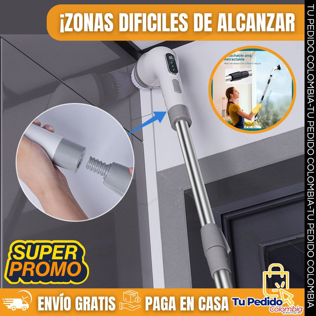 🌀Cepillo Extensible Eléctrico Turbo Clean 360