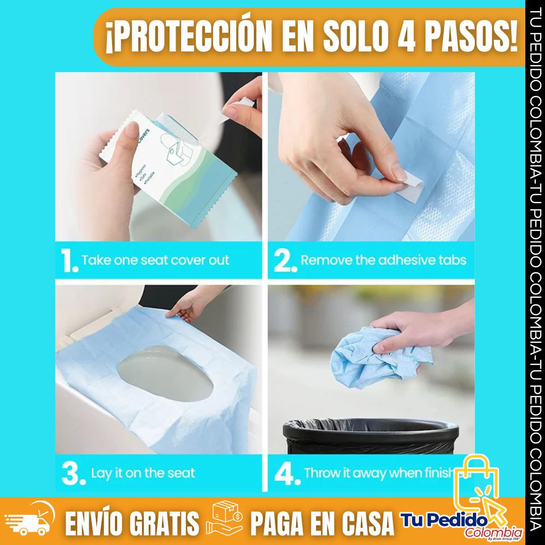 🌀Funda de protección desechable para inodoro - CLEAN SIT