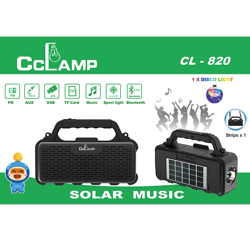 🔥RADIO FM/BLUETOOTH/USB TODO EN 1 CON CARGA SOLAR