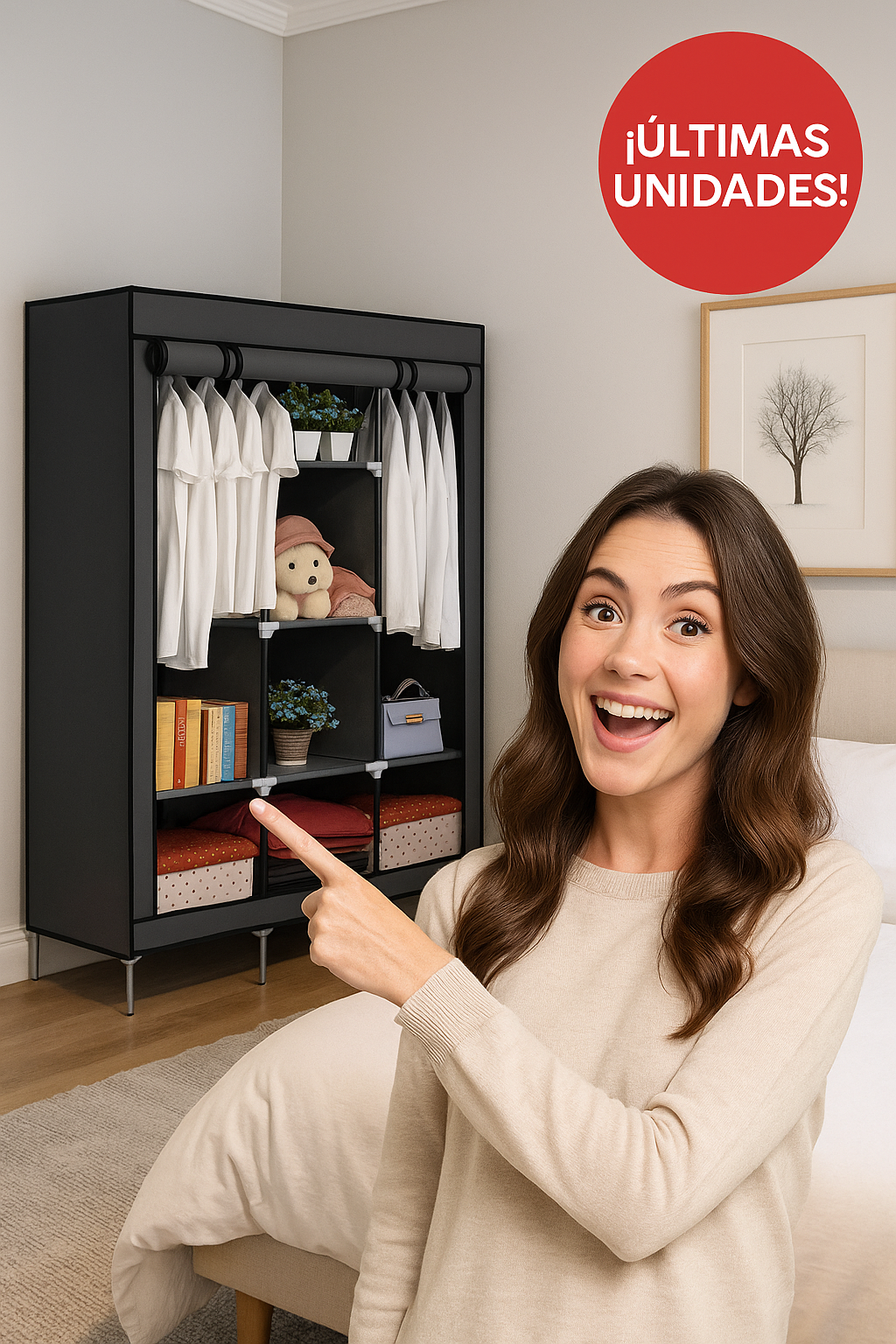💎ARMARIO PLEGABLE 3 NIVELES I FLEXICLOSET®️