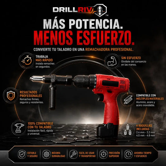 ADAPTADOR REMACHADORA PARA TALADRO I DRILLRIV™