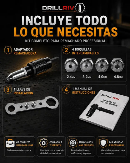 ADAPTADOR REMACHADORA PARA TALADRO I DRILLRIV™