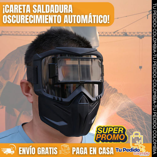 🔥Careta de soldadura con oscurecimiento automático: Seguridad y Precisión Profesional