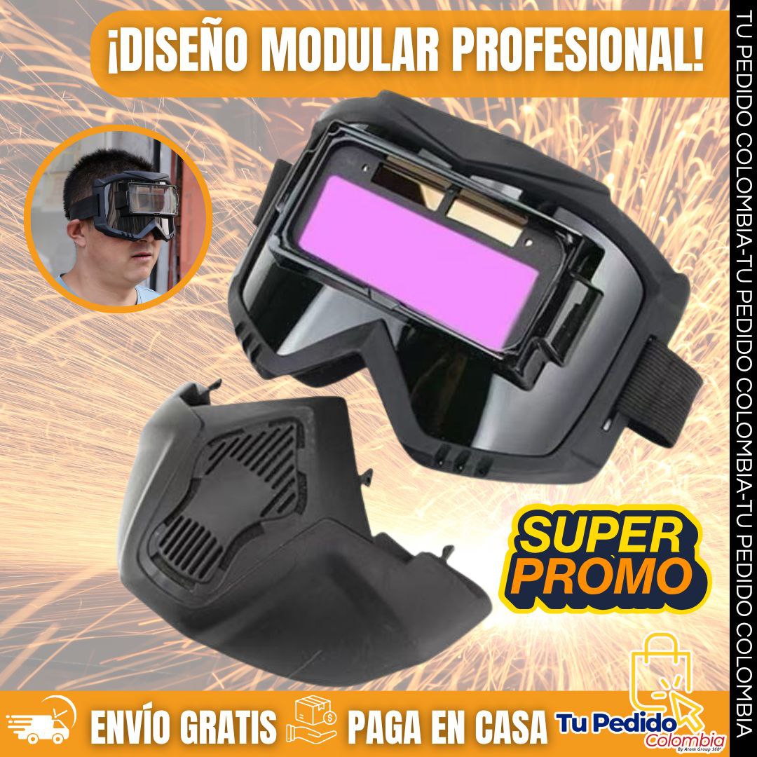 🔥Careta de soldadura con oscurecimiento automático: Seguridad y Precisión Profesional
