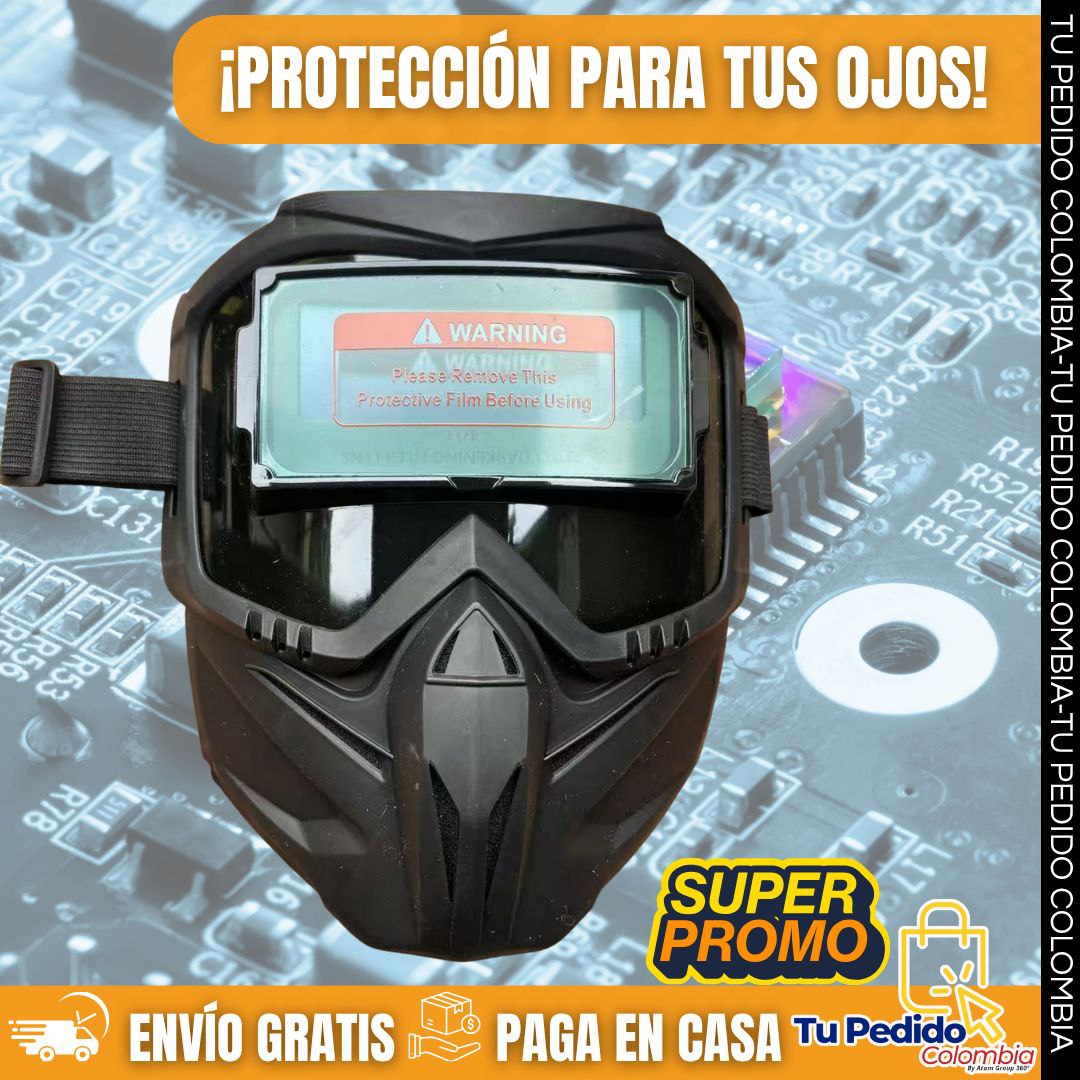 🔥Careta de soldadura con oscurecimiento automático: Seguridad y Precisión Profesional