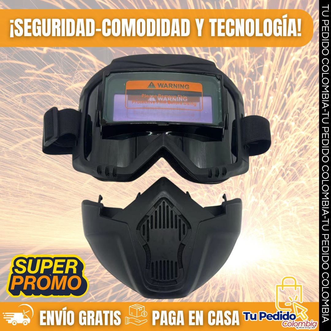 🔥Careta de soldadura con oscurecimiento automático: Seguridad y Precisión Profesional